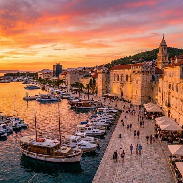 Split: Dioklecijanova palača in Jadran