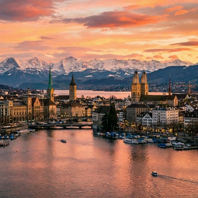 Zürich: Alpska lepota za (relativno) malo denarja