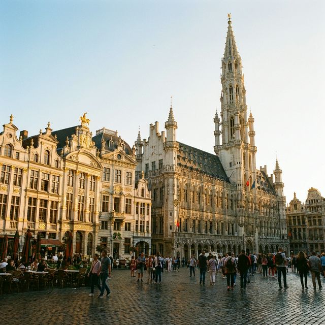 Grand Place v Bruslju ponoči