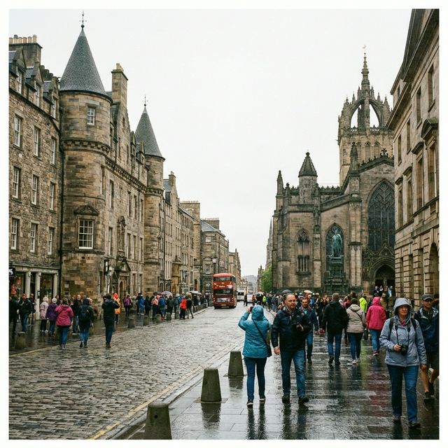 Royal Mile v Edinburghu