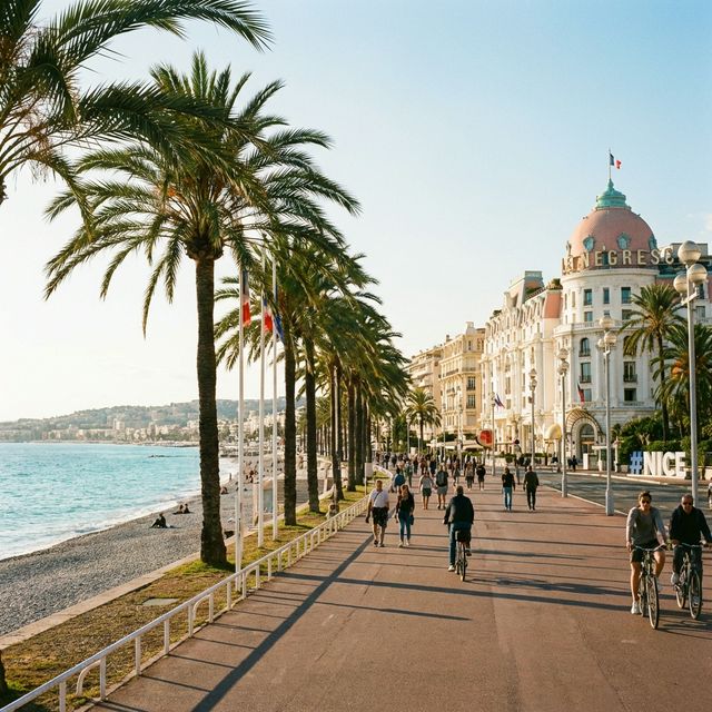 Promenade des Anglais v Nici
