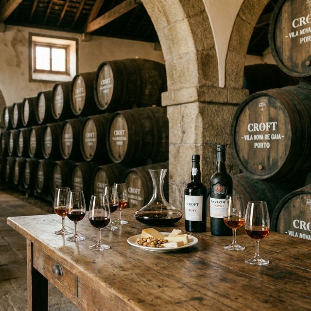 Sodi portovca v kleti v Vila Nova de Gaia